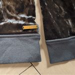 Betsey Johnson  Performance Black Crushed Velvet Cowl Neck Hoodie – Size M Photo 7