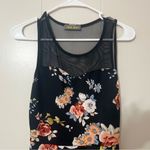 Brat Star  Black Sweetheart Black Floral Dress Photo 1