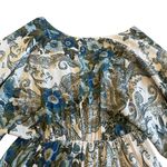 Free People Bold Bohemian Print Mini Dress Flowy Wide Sleeves Size XS Women's Photo 6