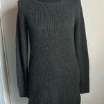 Merona Women’s Oversized Long Knit Deep Charcoal Gray Sweater Photo 0