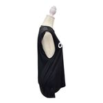 Adidas  Black Sleeveless Tank with White Logo Graphic Size Small Photo 2