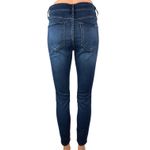 Abercrombie & Fitch Blue Skinny Mid Rise Dark Wash Stretch Ankle Denim Jeans 30 Photo 2