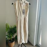 Cream and black floral silk Dress with unique Boho touch Photo 10