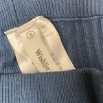 Wishlist Steel Blue Ribbed Knit Capri Wide Leg Pants S Photo 3