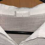 White Button Down Shirt with Long Sleeves and Lightweight Fabric Size M Photo 2