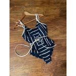 Seafolly Castaway One Piece Swimsuit US Size 8 AU 12 Nautical Stripe Medium M Photo 1