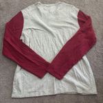 Lucky Brand  Beige and Red Long Sleeve Henley Photo 2