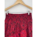 Anthropologie Free People Cottage Core Boho Aztec Print Asymmetrical Ruffle Mini Skirt Medium Photo 4