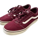 Vans  Old Skool Burgundy Low Top Lace Up Sneakers Men Size 6 Women Size 7.5 Photo 6
