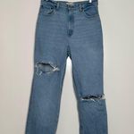 Abercrombie & Fitch Curve Love The 90’s Straight Ultra High Rise Jeans Size 31 Photo 2