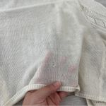 Xhilaration Crop Cardigan vintage womens Cream (large) lightweight pointelle Photo 7