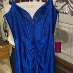 Blue hoco dress, corset top Photo 4