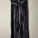 Xhilaration Black & Brown Stripe Wide Leg Pants Trousers w/ Tie Belt Size XS Photo 1