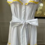 Lisa Marie Fernandez for Target Ric Rac Off The Shoulder Dress White Yellow XL Photo 4