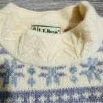 Vintage L.L. Bean Women's 100% Pure Wool Thick Winter Sweater Size M Gray Size M Photo 9