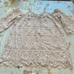 Xhilaration Pink Lace Mini Flowy Dress Photo 0