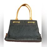 Dooney & Bourke Like new Vintage Leather Tassel Denim Small Bag Photo 1