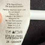 Liliana 🆕Black Hollows Out T-Shirt Dress 3D Rose 2X🆕 Photo 9