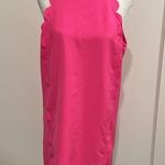 TCEC  Bright Pink Scalloped Dress Sz L Photo 0
