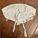 SheIn White tie back  lace top with tassels Photo 1