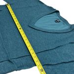 BDG  Urban Outfitters Teal Knit Three Quarter Sleeve Oversize Croptop Coastal S Photo 5