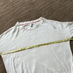 Three Dots  oversized drawstring metallic sweatshirt top Photo 7