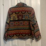 Studio Works  Multi Color Floral Print Jacket w/ Buttons, Size Petite Large Photo 1