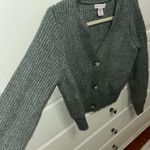 Sincerly Jules Sage Green cropped knit cardigan sweater Photo 1