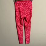 Beach Riot Ayla Legging in Famous High Risk Red Leopard Pink Ribbed- Size XS Photo 2