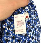 MARNI Silk Geo Shift Dress Royal Blue White Black 46 (10) Size L Photo 3