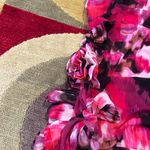 Forever 21 Colorful Flower Tie Side One Shoulder Mini Bodycon Dress Runs Small Photo 2