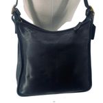 Coach Vintage Andrea Slim Hobo Shoulder Bag Zip Top 9073 Black Gold Womens Photo 2