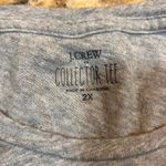 J Crew Women 2XL Collector Tee Gray New England Short Sleeve‎ Collage Hoodie Size XXL Photo 2