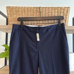 Talbots NWT  Slim Crop Navy Mid-Rise Woven Career Dress Pant Trouser, 6P Photo 1