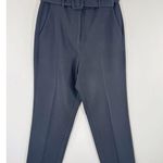 Babaton Aritzia Women Dress Pants Black Straight Belted High Rise Classic Size 2 Photo 5