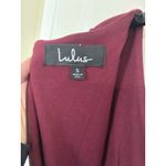 Lulus Lulu’s Burgundy Bell Sleeve Bodycon Dress Size Small Velvet Whimsigoth Romantic Photo 5