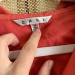 CAbi  Jacket Coat Women Size Medium Salmon Colored Fashion Clothing Zipped Photo 2