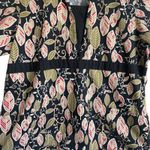 White Swan Women Scrub Top XL Foliage Print Medical Uniform Nurse Workwear Fall Photo 4
