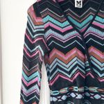 Missoni Vintage Chevron Long Sleeve V Neck Mini Wool Dress Stretch No Size Small Photo 7