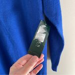Ralph Lauren Lauren Royal Blue 100% Merino Wool V-Neck Sweater Dress NWT Size PL Photo 2