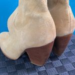 Carlos Santana  tall tan suede boots with heels Photo 4