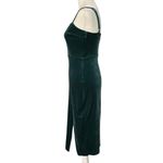 EXPRESS Velvet Spaghetti Strap Slip Bodycon Stretchy Mini Dress w/ Slit Size XS Photo 4
