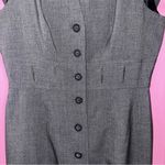 Calvin Klein Charcoal Button-Front Midi Dress Photo 2