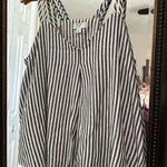 Crown & Ivy Striped With Gold Inlay Blouse Size Small Photo 0
