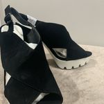 Qupid Black and White Platform Heels Photo 3