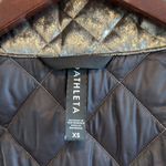 Athleta Whisper Metallic Velvet Insulated Quilted Vest Coffee House, XS Photo 11