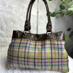 Coach  2010 Penelope Tattersall Plaid Wood Satchel F15456 Photo 1