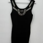 Forever 21  Beaded Black Bandage Mini Dress Formal Cocktail Size Small Party Photo 0