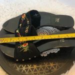 Impo Retro Style Floral Embroidered Black Slides from  Size 9W Boho Shoes Photo 12