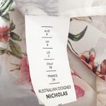 Nicholas Silk Chiffon Semi Sheer Long Sleeve Ruffle Button Front Blouse Shirt 2 Photo 2